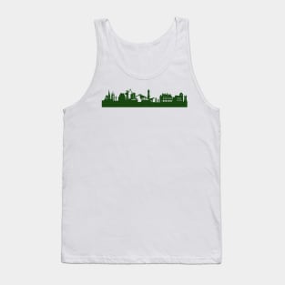 ROSTOCK Skyline in forest green Tank Top